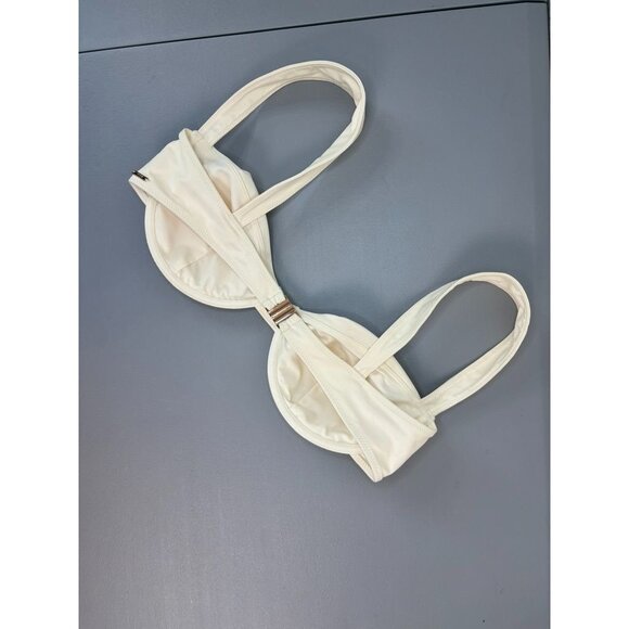 Strawberry Milk Mob women's large ivory white underwire bikini swim top - Picture 4 of 6